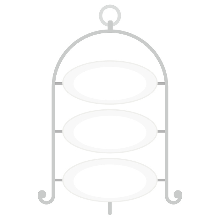Clip art of afternoon tea stand