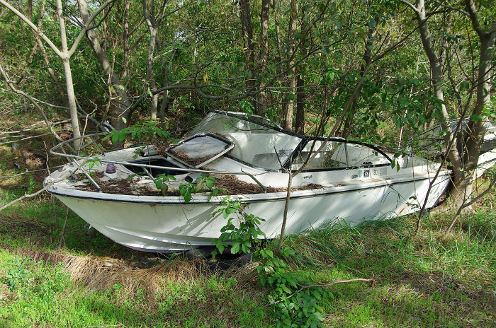 out-of-service boat