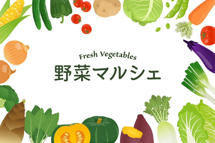 Vegetable Marche Banner Material
