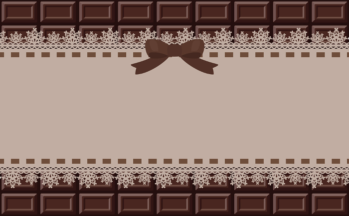 Chocolate board and delicate lace frame_dark chocolate