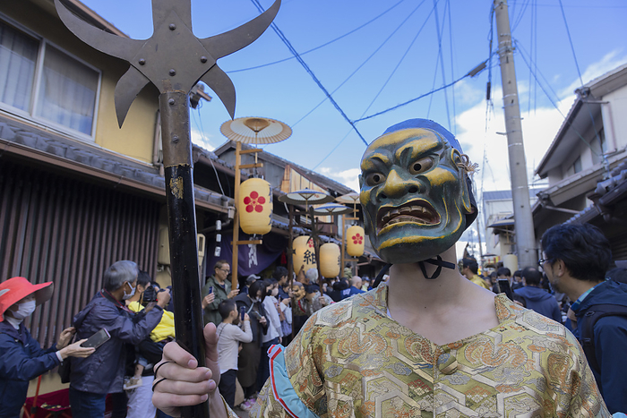 Demon parade at Ueno Tenjin Festival, Mie Prefecture