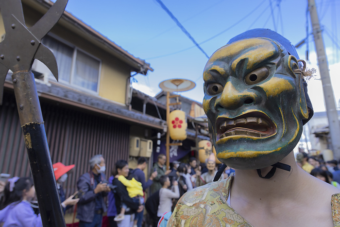 Demon parade at Ueno Tenjin Festival, Mie Prefecture