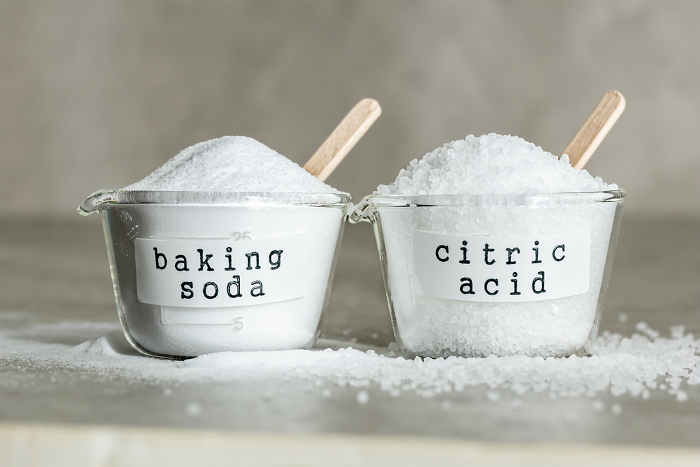 Baking soda and citric acid