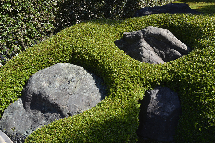 Stone in the garden of Zendo, Tofukuji Temple, Higashiyama-ku, Kyoto
