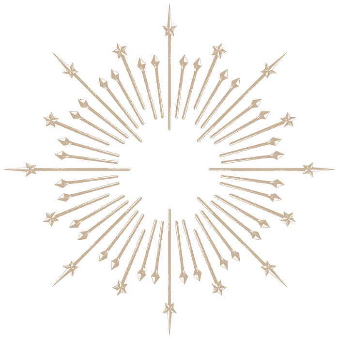 Vector illustration background of a majestic light with rusty grungy spears arranged in a radial pattern.
