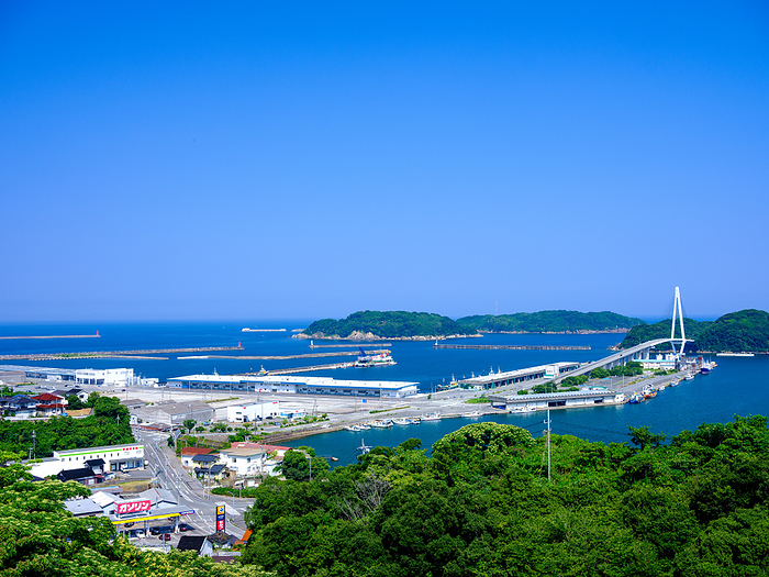 Hamada Port in Summer Hamada City Shimane Prefecture