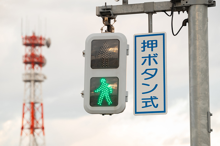 pushbutton-style traffic light
