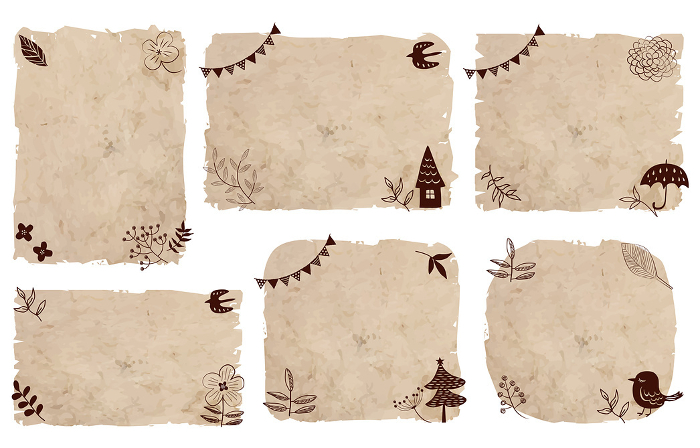 Scandinavian style_Wasted paper frame set 1298