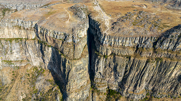 Aerial of the Tundavala Gap, great escarpment Serra da Leba, Lubango, Angola, Africa Aerial of the Tundavala Gap, great escarpment Serra da Leba, Lubango, Angola, Africa, by Michael Runkel