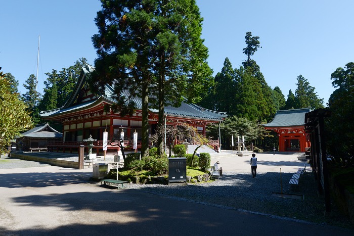 East Pagoda of Enryakuji Temple on Mt. Hieizan - Main Lecture Hall and Bell Tower Sakamoto, Otsu City, Shiga Prefecture