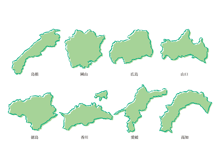 Western Japan Area Map