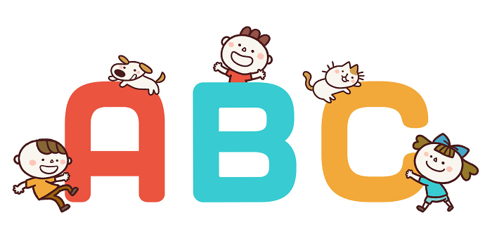 Illustration of ABC and cute children