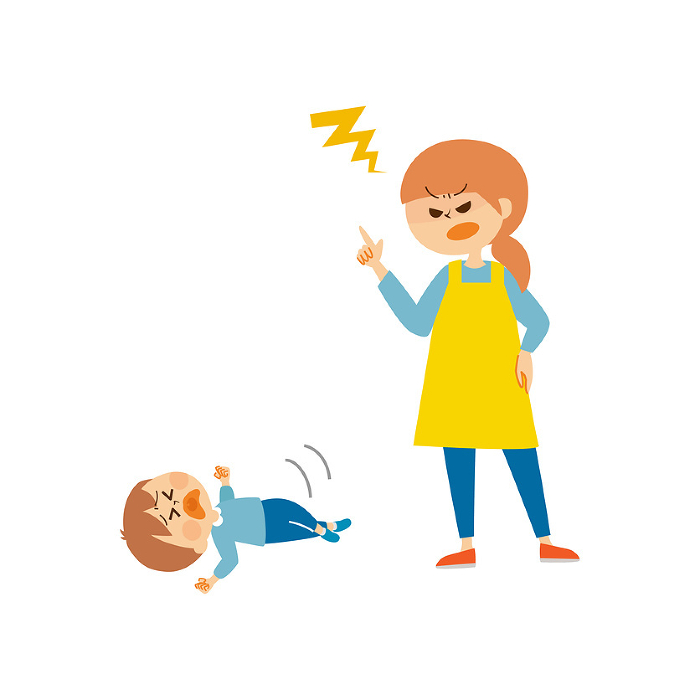 clip art of tantrum child and angry mother Cute Clip Arts