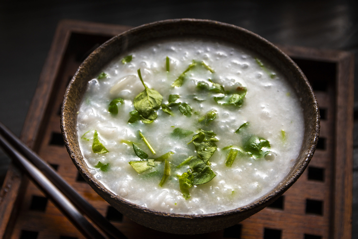 rice gruel containing the seven plants of spring
