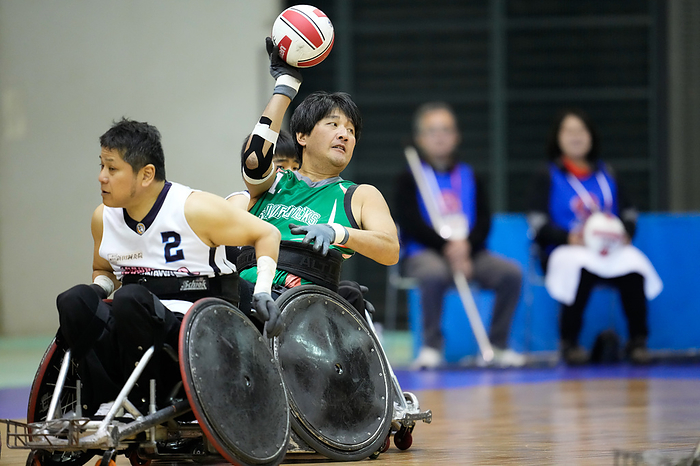 25th Wheelchair Rugby Japan Championship 7th place game Tomoyoshi Hashimoto  SILVERBACKS ,. JANUARY 14, 2024   Wheelchair Rugby :. 7th Place Match between SILVERBACKS   Okinawa Hurricanes at Chiba Port Arena during The 25th Wheelchair Rugby Japan National Championships in Chiba, Japan.  Photo by SportsPressJP AFLO 