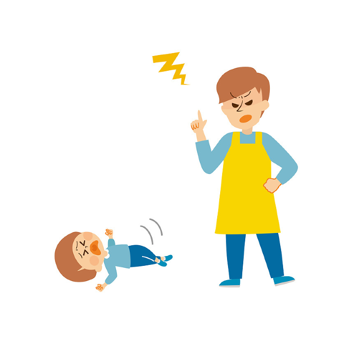 clip art of tantrum child and angry father Cute Clip Arts