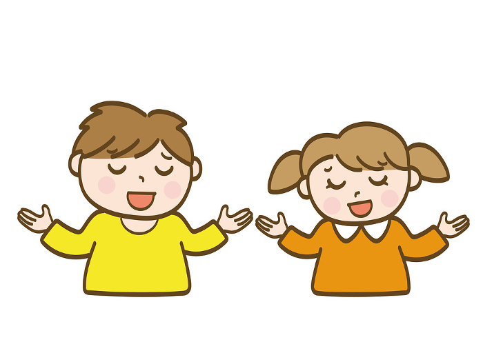 A boy and a girl who are stunned by the goodness of the world_Elementary school early grades_Toddler