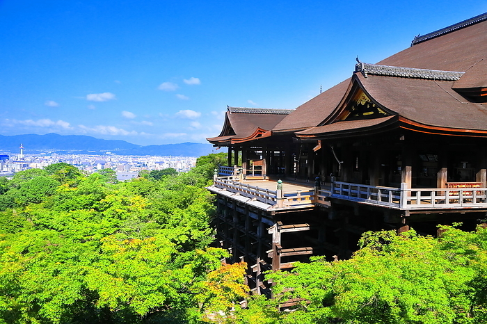 The stage of Kiyomizu-dera Temple in summer Kyoto City, Kyoto Prefecture