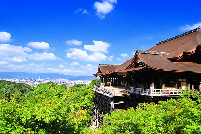 The stage of Kiyomizu-dera Temple in summer Kyoto City, Kyoto Prefecture