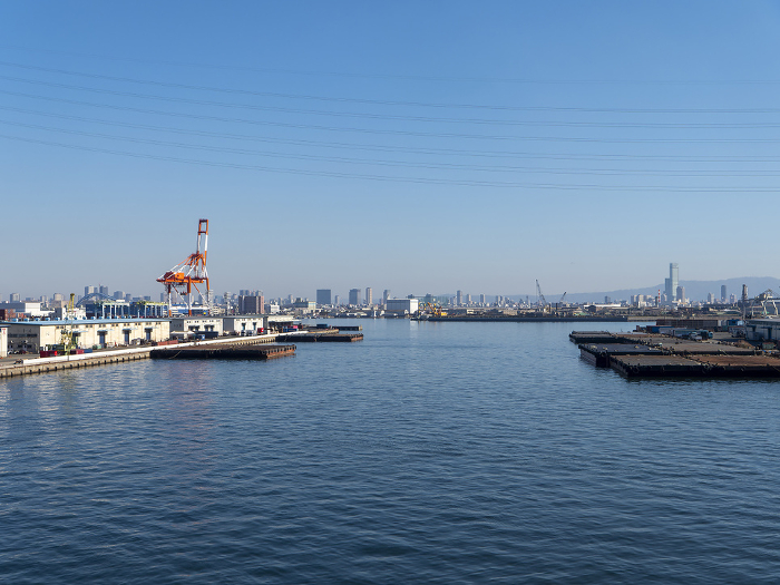 Osaka Port Inner Harbor and City Scenery