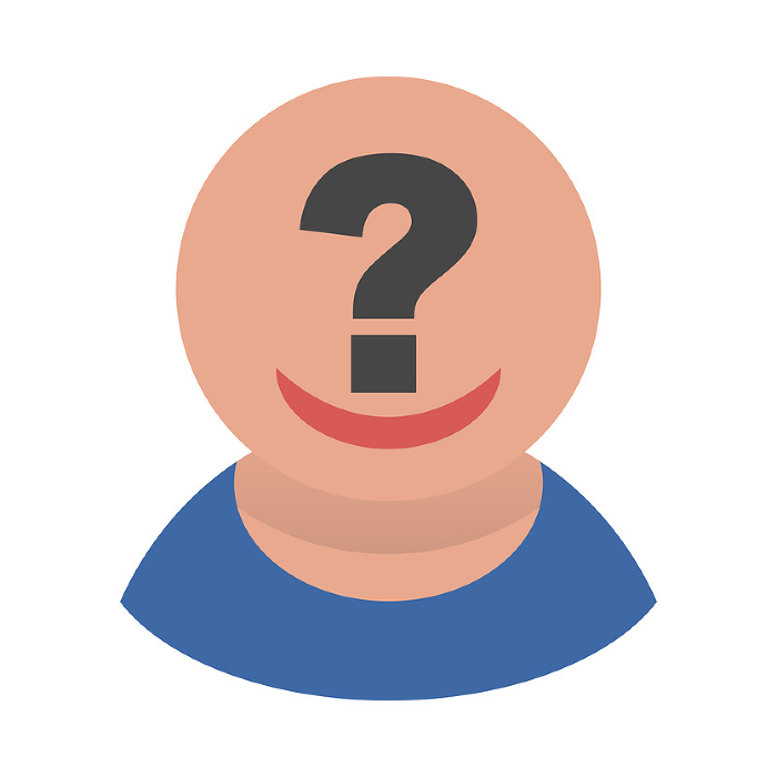 An icon of a mysterious person. Anonymous icon. Vector.