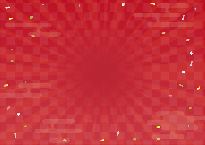 Japanese red checkered, hazy, concentrated lines background Horizontal