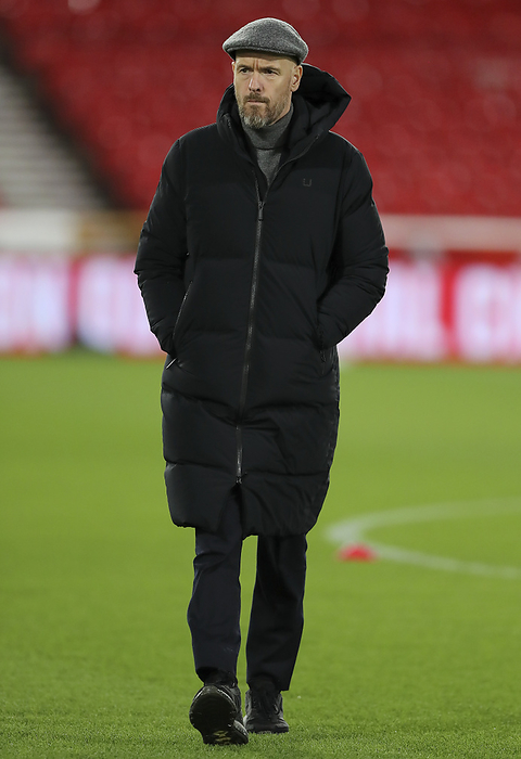 Nottingham Forest v Manchester United   Premier League Erik ten Hag, Manager of Manchester United walks round the pitch before the Premier League match between Nottingham Forest and Manchester United at City Ground on December 30, 2023 in Nottingham, England.   WARNING  This Photograph May Only Be Used For Newspaper And Or Magazine Editorial Purposes. May Not Be Used For Publications Involving 1 player, 1 Club Or 1 Competition Without Written Authorisation From Football DataCo Ltd. For Any Queries, Please Contact Football DataCo Ltd on  44  0  207 864 9121