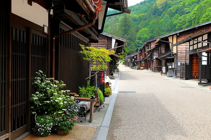 Narai-juku, an inn town on the Nakasendo Highway in early summer Shiojiri City, Nagano Prefecture
