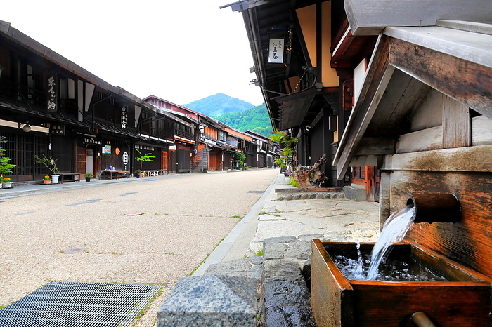 Narai-juku, an inn town on the Nakasendo Highway in early summer Shiojiri City, Nagano Prefecture
