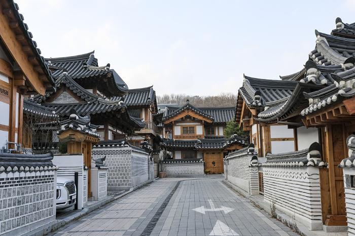 Eunpyeong Hanok Village with traditional Korean houses