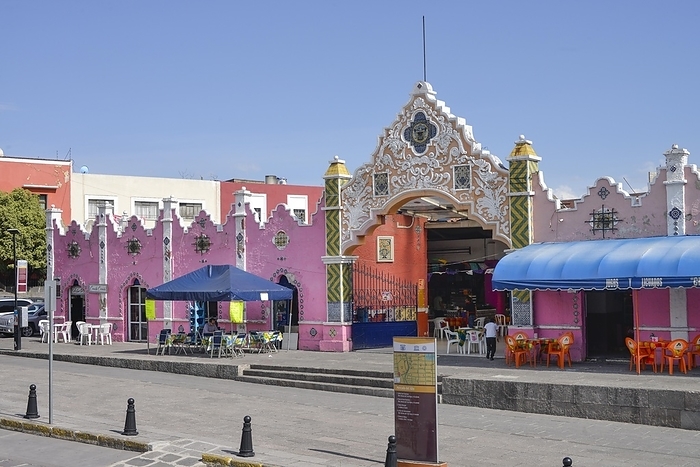 Mercado del Alto market hall, Puebla, Mexico, Central America