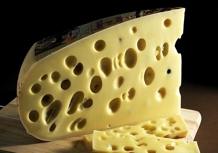 Emmental, Swiss Cheese made from Cow's Milk