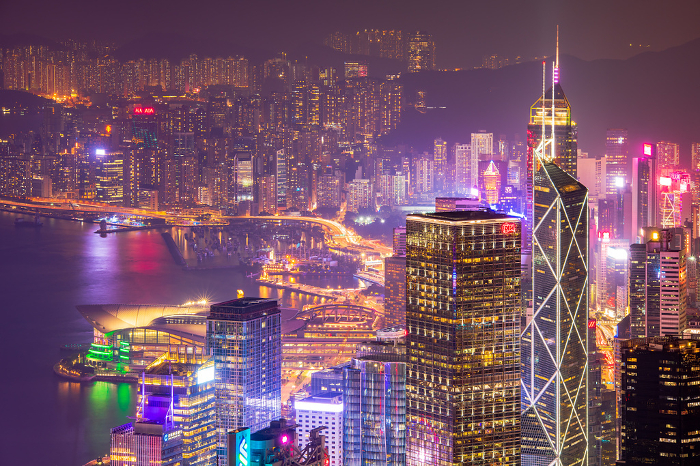Hong Kong Night View from Victoria Peak