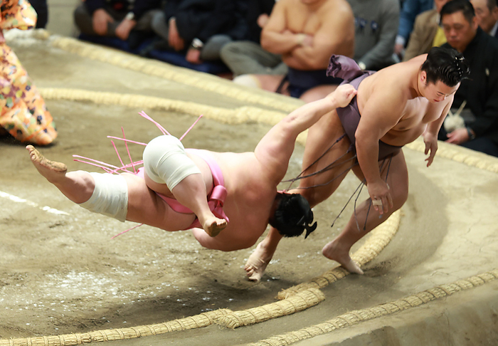 Sumo Tournament, 1st day of the tournament Ryogoku Kokugikan, Sumo Tournament, Day 13, January 26, 2024 date 20240126 place Ryogoku Kokugikan