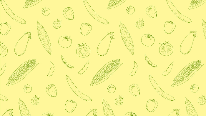 Pen drawing background of summer vegetables Wallpapers