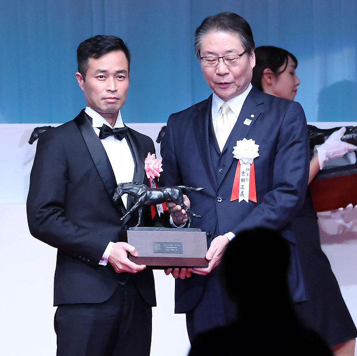 2023 JRA Award Ceremony Harunori Sugiyama, trainer of the most winning trainers at The Prince Park Tower Tokyo on January 29, 2024 date 20240129 place The Prince Park Tower Tokyo