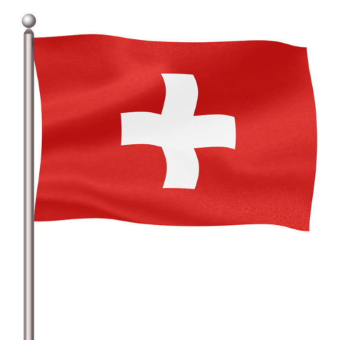 Swiss flag pole Icon