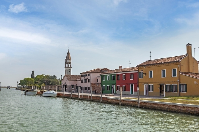 Residential building on the Canal Santo Spirito, Mazzorbo Island in the Venice Lagoon, Veneto, Italy, Europe, by AnnaReinert