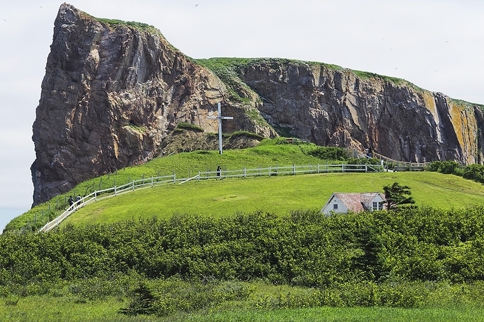Perce Rock, Perce, Region Gaspesie, Province of Quebec, Canada, North America, by Guenther Schwermer
