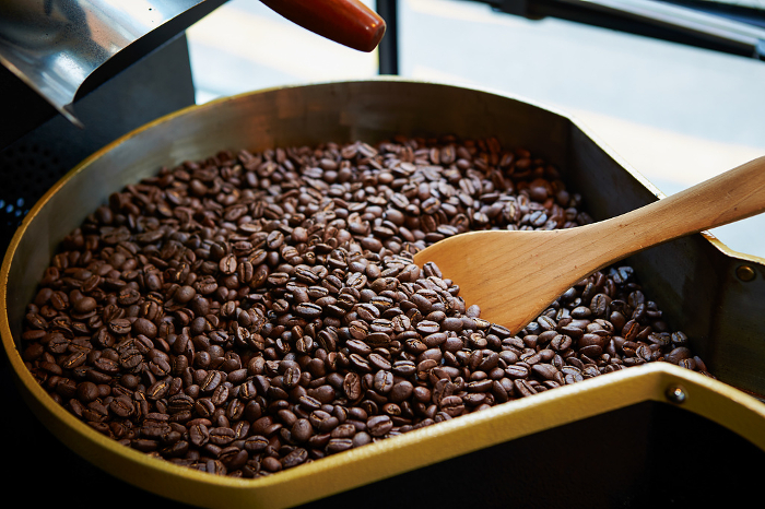 Coffee bean roasting machine