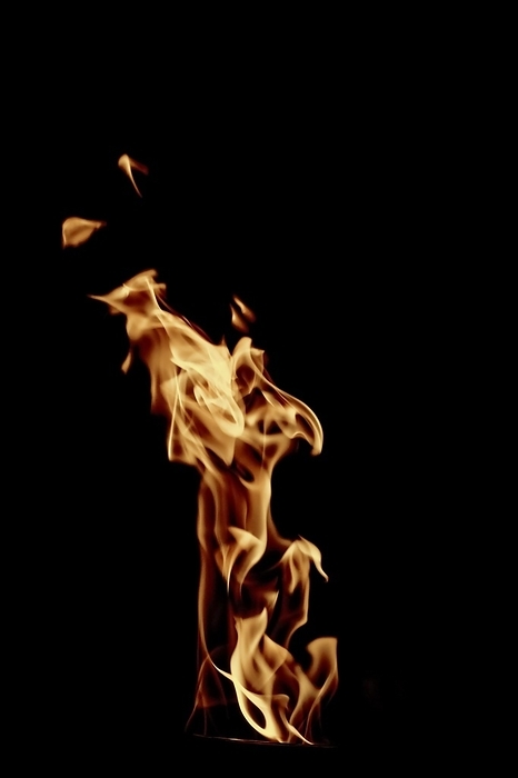 Tall flame fire, by Oleksandr Latkun