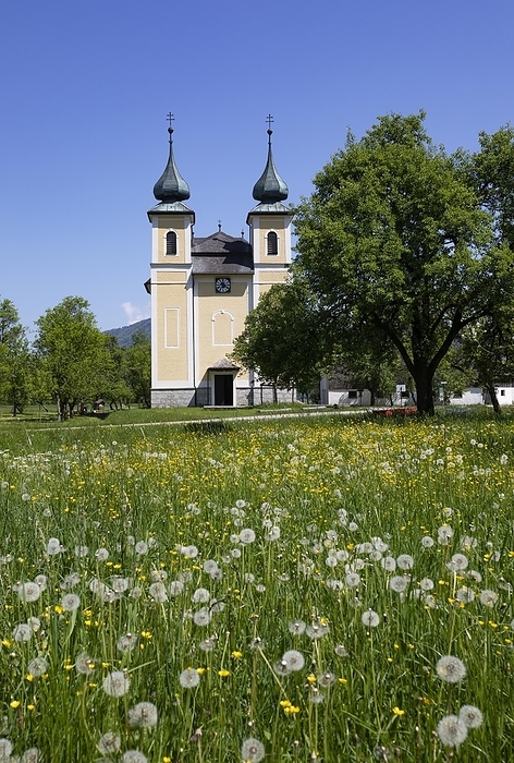 Laurentius Church in Sankt Lorenz near Mondsee, Salzkammergut, Upper Austria, Austria, Europe, by Wolfgang Weinhäupl