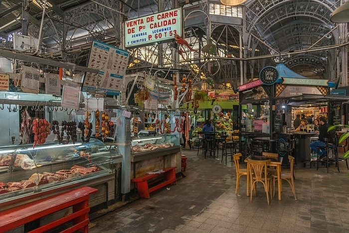Market halls, San Telmo district, Buenos Aires, Argentina, South America, by Wolfgang Diederich