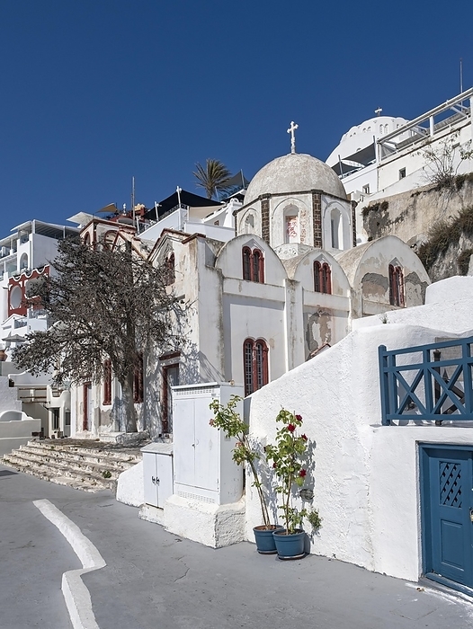 St. John the Theologian Orthodox Church, Fira, Santorini, Greece, Europe, by Petr Svarc