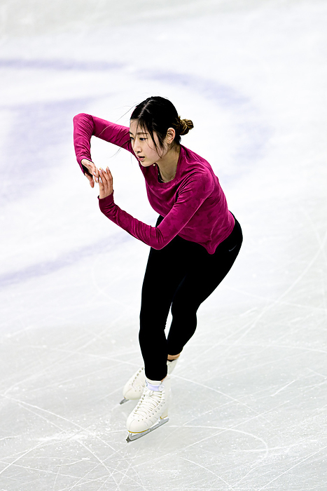 ISU Four Continents Figure Skating Championships 2024 Haein LEE  KOR , during Women Practice, at the ISU Four Continents Figure Skating Championships 2024, at SPD Bank Oriental Sports Center, on January 30, 2024 in Shanghai, China.  Photo by Raniero Corbelletti AFLO 