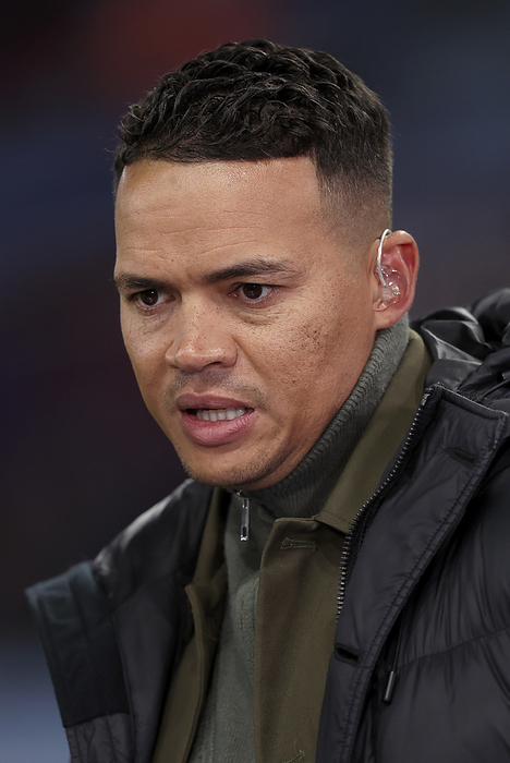 Aston Villa v Newcastle United   Premier League Jermaine Jenas, Television presenter for TNT Sports on the side line before the Premier League match between Aston Villa and Newcastle United at Villa Park on January 30, 2024 in Birmingham, England.   WARNING  This Photograph May Only Be Used For Newspaper And Or Magazine Editorial Purposes. May Not Be Used For Publications Involving 1 player, 1 Club Or 1 Competition Without Written Authorisation From Football DataCo Ltd. For Any Queries, Please Contact Football DataCo Ltd on  44  0  207 864 9121