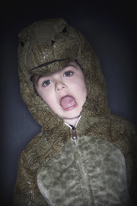 Toddler In A Reptile Costume, by Daniel Sicolo / Design Pics