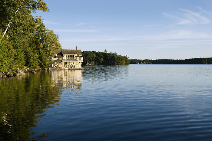 Cottage At Dudley Bay, Lake Muskoka, Ontario, by Ken Straiton / Design Pics