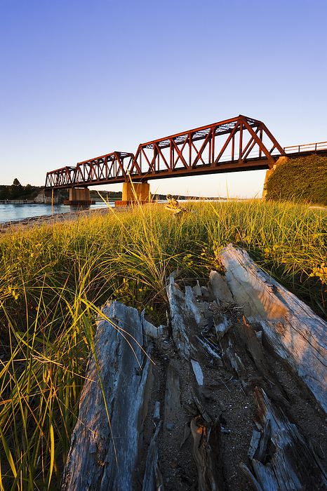 Canada Bridge In The Gaspesie Region  Barachois, Quebec, Canada, by Yves Marcoux   Design Pics