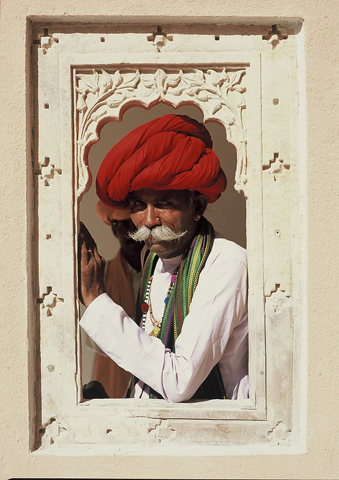 India Village Man, Rajasthan, India, by Chris Caldicott   Design Pics